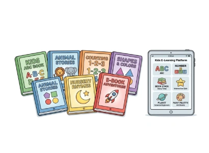 Educational e-books for preschool and kindergarten kids