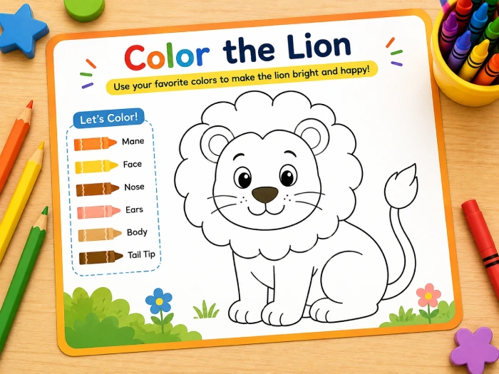 Coloring worksheet preview featuring a butterfly outline